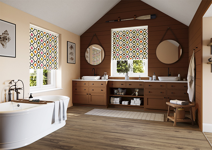 Orla Kiely Spot Flower, Red Multi - Roller Blind - Image 7
